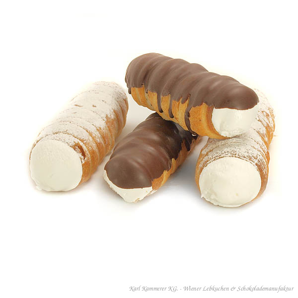 Kleine Schaumrollen – gemischt, 4 Stück